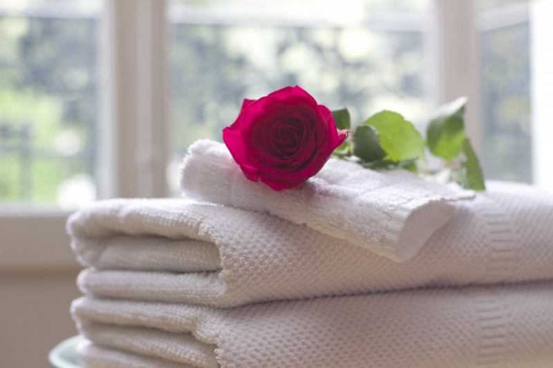 chambre-hote-VENANSON-min_towel_rose_clean_care_salon_spa_white_bath-731641